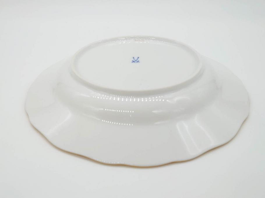 ドイツ　マイセン　Meissen　ベーシックフラワー　二つ花　それぞれ違った花達が食卓のアクセントになるプレート5枚セット(皿、洋食器)(R-070200)