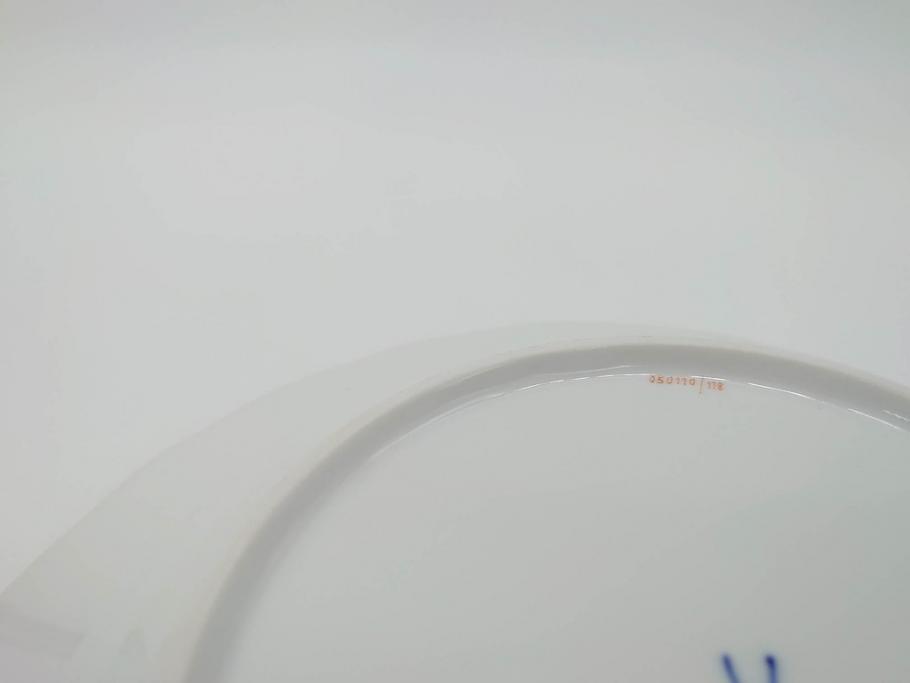 ドイツ　マイセン　Meissen　ベーシックフラワー　二つ花　それぞれ違った花達が食卓のアクセントになるプレート5枚セット(皿、洋食器)(R-070200)