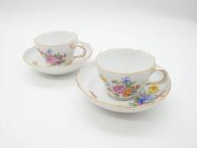 中古美品　MEISSEN(マイセン)　ブルーオニオン　トレイ2枚セット(角プレート)