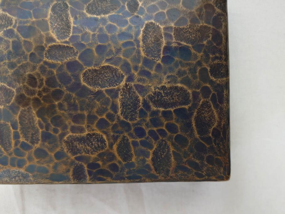 玉川堂　煙草盆(煙草箱、角盆付蓋物、煙草具、たばこ盆、タバコ盆、小物入れ、小箱、共箱付き)(R-076768)