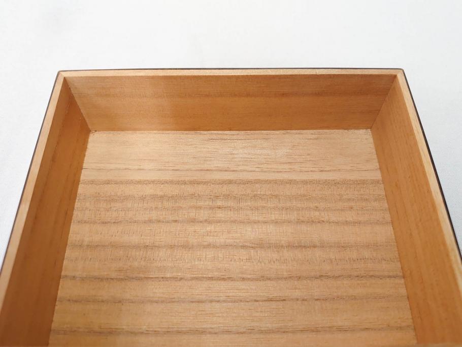玉川堂　煙草盆(煙草箱、角盆付蓋物、煙草具、たばこ盆、タバコ盆、小物入れ、小箱、共箱付き)(R-076768)