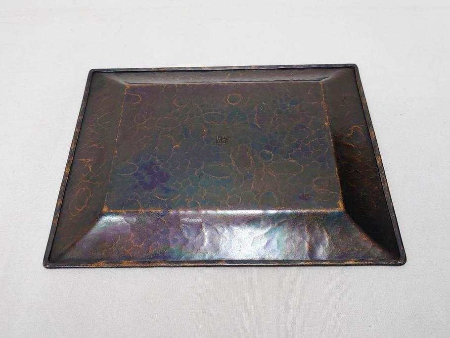 玉川堂　煙草盆(煙草箱、角盆付蓋物、煙草具、たばこ盆、タバコ盆、小物入れ、小箱、共箱付き)(R-076768)