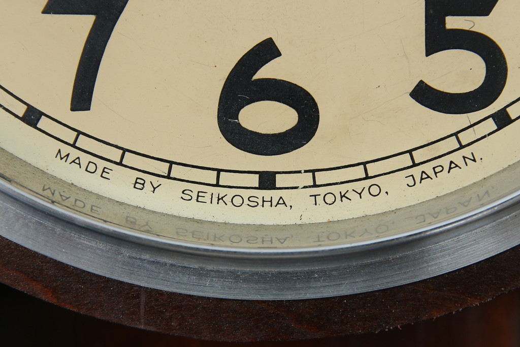 和製アンティーク　精工舎(SEIKOSHA、セイコー)　14DAY　TRADE(S)MARK　レリーフデザインが素敵な掛け時計(柱時計、古時計、振り子時計)(R-072160)