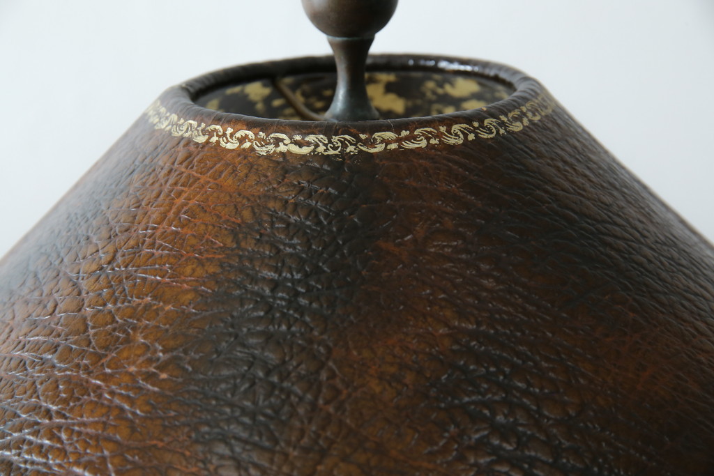 中古　美品　イギリス　MAITLAND-SMITH(メートランドスミス)　細部まで意匠を凝らした高級感のあるデザインが魅力的なフロアスタンド(フロアランプ、スタンド照明、シェードライト、英国)(定価推定40万円以上)(R-080540)
