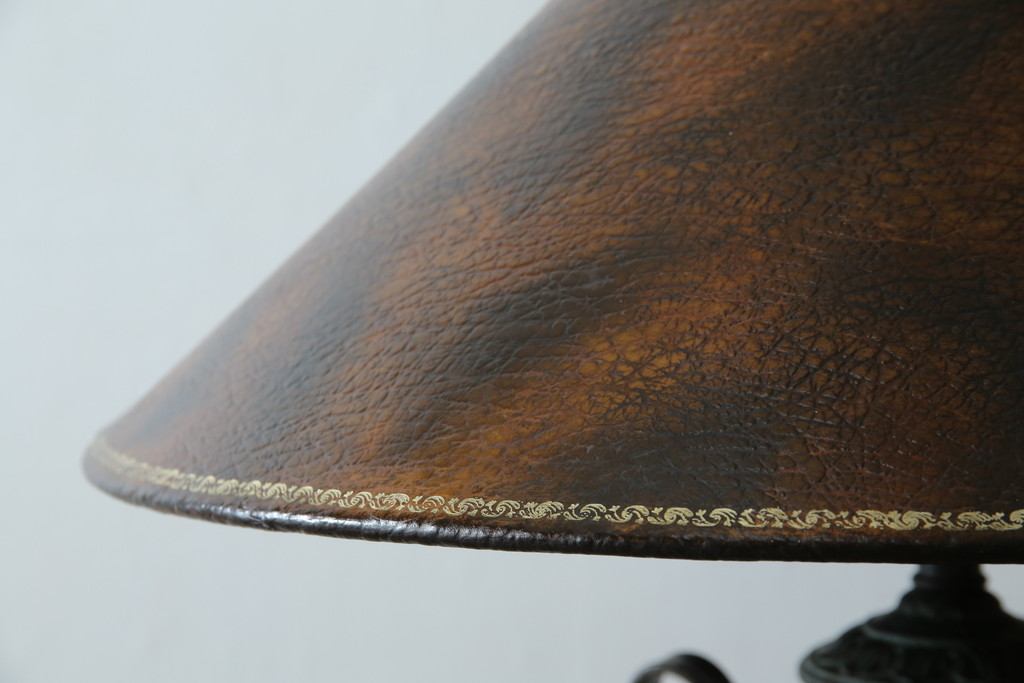 中古　美品　イギリス　MAITLAND-SMITH(メートランドスミス)　細部まで意匠を凝らした高級感のあるデザインが魅力的なフロアスタンド(フロアランプ、スタンド照明、シェードライト、英国)(定価推定40万円以上)(R-080540)