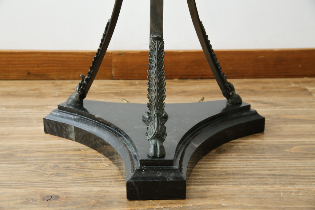 中古　美品　イギリス　MAITLAND-SMITH(メートランドスミス)　細部まで意匠を凝らした高級感のあるデザインが魅力的なフロアスタンド(フロアランプ、スタンド照明、シェードライト、英国)(定価推定40万円以上)(R-080540)