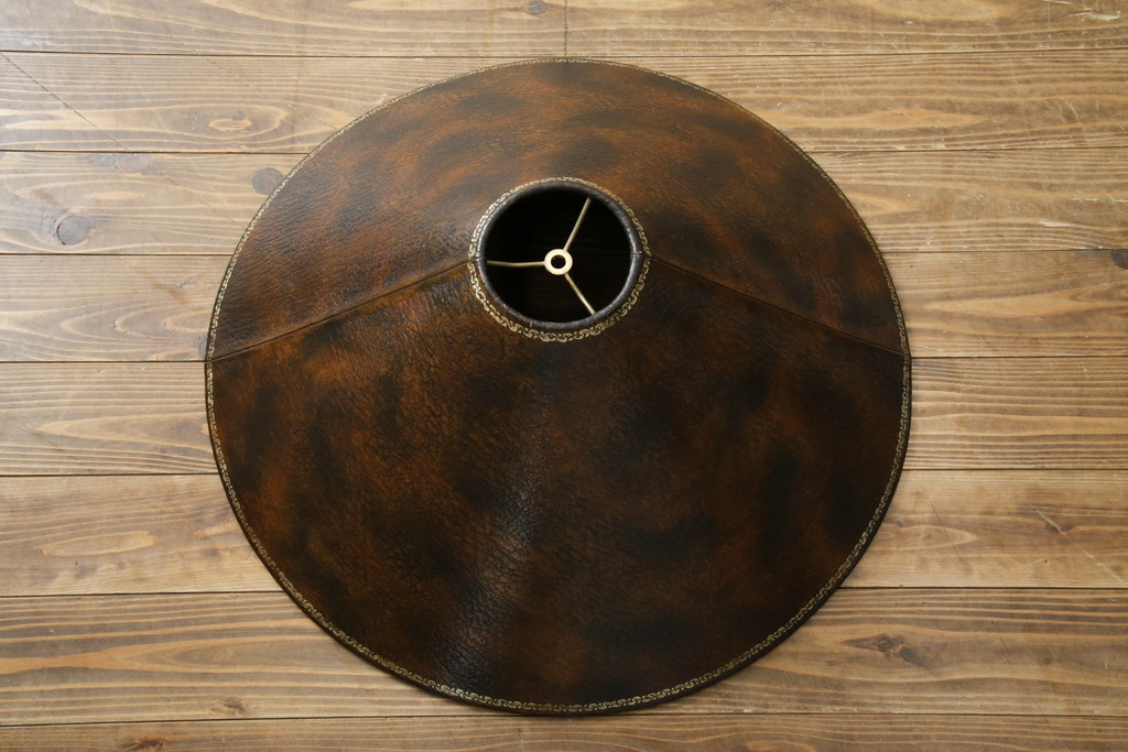 中古　美品　イギリス　MAITLAND-SMITH(メートランドスミス)　細部まで意匠を凝らした高級感のあるデザインが魅力的なフロアスタンド(フロアランプ、スタンド照明、シェードライト、英国)(定価推定40万円以上)(R-080540)