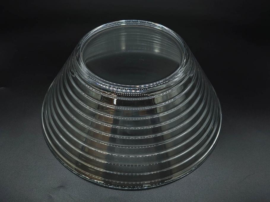 フィンランド　iittala(イッタラ)　AINO AALTO(アイノ・アアルト)　約23cm/Ultima Thule(ウルティマツーレ)　約25cm　空間に豊かな表情を与えるプレート2枚&ボウルセット(ガラス、深皿、深鉢、硝子、北欧)(R-083080)