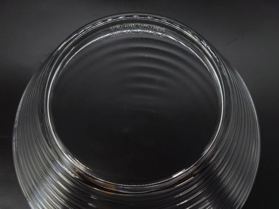 フィンランド　iittala(イッタラ)　AINO AALTO(アイノ・アアルト)　約23cm/Ultima Thule(ウルティマツーレ)　約25cm　空間に豊かな表情を与えるプレート2枚&ボウルセット(ガラス、深皿、深鉢、硝子、北欧)(R-083080)
