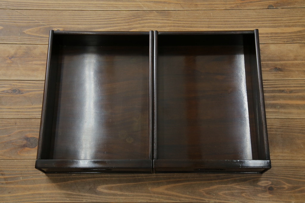 中古　鉄刀木(タガヤサン)　2wayでフレキシブルに使える!!和の空間づくりにおすすめの囲炉裏テーブル(木製火鉢、ダイニングテーブル、4人掛け、食卓、センターテーブル、ローテーブル)(R-075389)