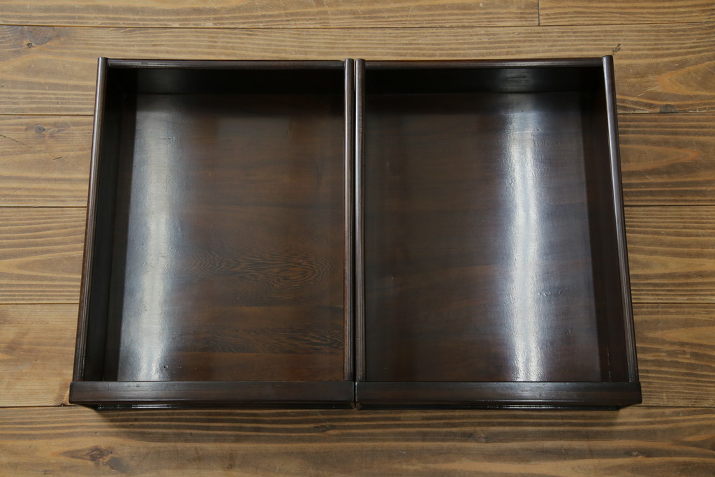 中古　鉄刀木(タガヤサン)　2wayでフレキシブルに使える!!和の空間づくりにおすすめの囲炉裏テーブル(木製火鉢、ダイニングテーブル、4人掛け、食卓、センターテーブル、ローテーブル)(R-075389)