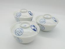 幕末〜明治　伊万里焼　色絵錦手　八寸皿2枚(和食器)(R-052681)