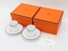 MEISSEN(マイセン)　ブルーオニオン　プレート2枚セット(デザートプレート、丸皿、中皿、洋食器、西洋陶磁器)(R-043616)