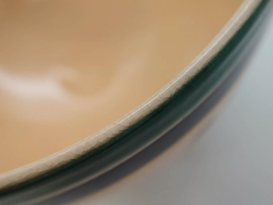 十六代 永楽善五郎　色絵　早春　茶道具　約12cm　4寸　静謐な美しさを感じさせる茶碗(梅、金彩、抹茶碗、茶器、茶陶、裏印、和食器、共箱付、四寸)(R-083284)