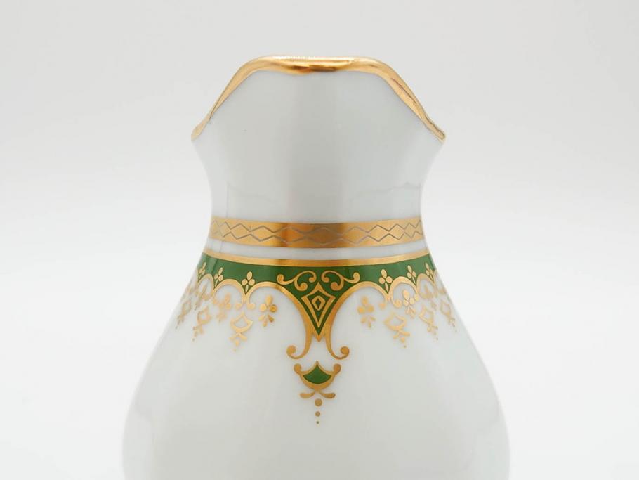 フランス　BERNARDAUD(ベルナルド)　LIMOGES(リモージュ)　 気品あるデザインが目を惹くティーポット&シュガーポット&クリーマー3点セット(ミルクジャー、ミルクポット、ボンボン入れ、洋食器)(R-076818)