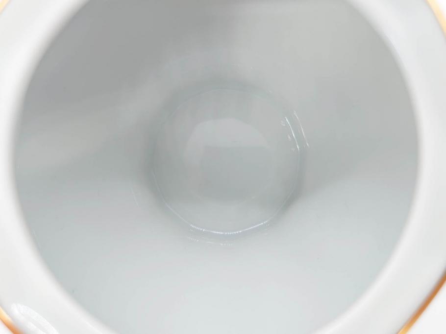 フランス　BERNARDAUD(ベルナルド)　LIMOGES(リモージュ)　 気品あるデザインが目を惹くティーポット&シュガーポット&クリーマー3点セット(ミルクジャー、ミルクポット、ボンボン入れ、洋食器)(R-076818)