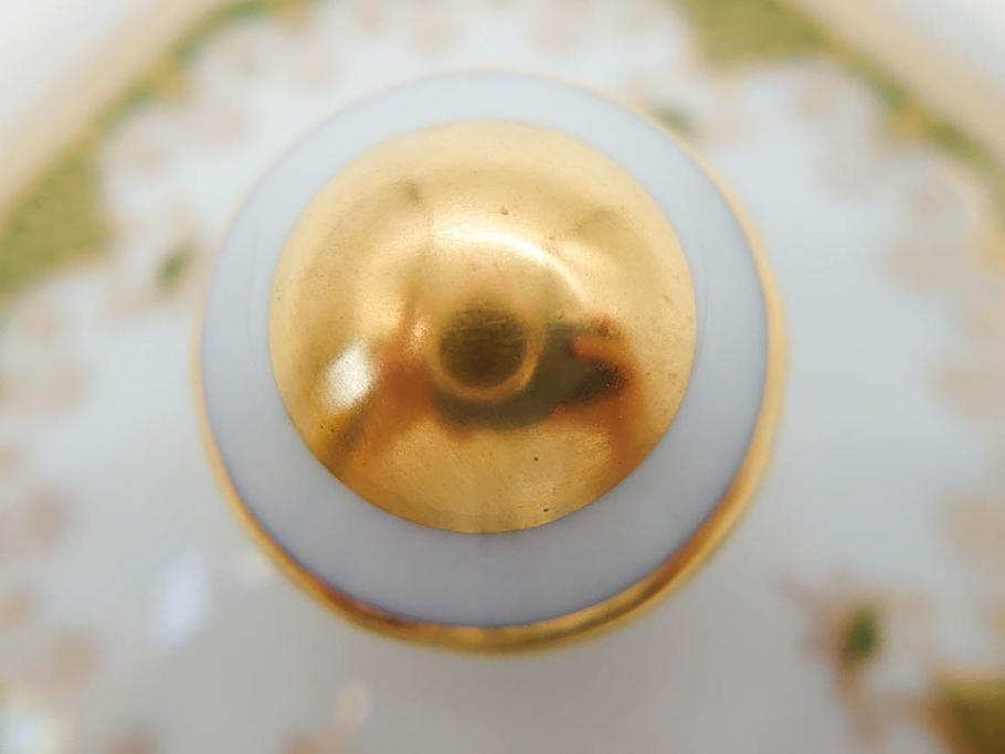 フランス　BERNARDAUD(ベルナルド)　LIMOGES(リモージュ)　 気品あるデザインが目を惹くティーポット&シュガーポット&クリーマー3点セット(ミルクジャー、ミルクポット、ボンボン入れ、洋食器)(R-076818)