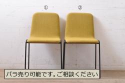 中古　極美品　リーンロゼ(ligne roset)　ロゼタダオ(ROSETTADAO)　クラシックなデザインと丸みのあるフォルムが優しい印象のダイニングチェア2脚セット(椅子、イス)(定価2脚で約21万円)(R-068133)