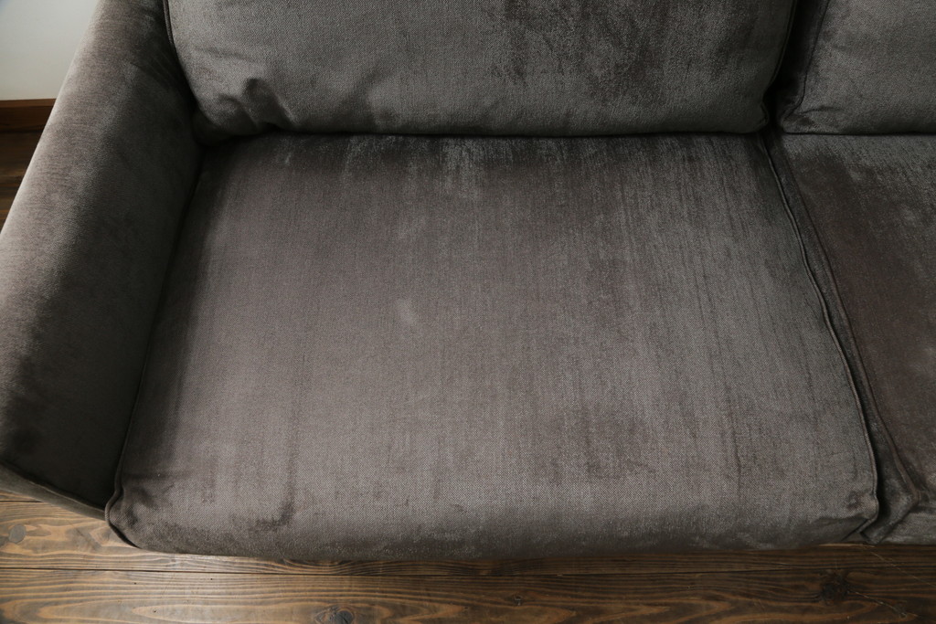 中古　2020年購入　ACTUS(アクタス)取扱い　eilersen(アイラーセン) GROUP-E MELLOW(メロー)　ストリームラインソファ(STREAMLINE SOFA)　シンプルモダンな佇まいが魅力のヘッドレスト付き2人掛けソファとオットマンのセット(二人掛け、2P、フットスツール、北欧)(定価約68万円)(R-074560)