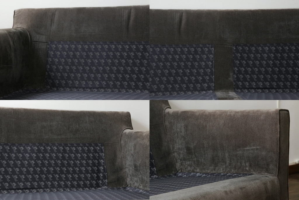中古　2020年購入　ACTUS(アクタス)取扱い　eilersen(アイラーセン) GROUP-E MELLOW(メロー)　ストリームラインソファ(STREAMLINE SOFA)　シンプルモダンな佇まいが魅力のヘッドレスト付き2人掛けソファとオットマンのセット(二人掛け、2P、フットスツール、北欧)(定価約68万円)(R-074560)