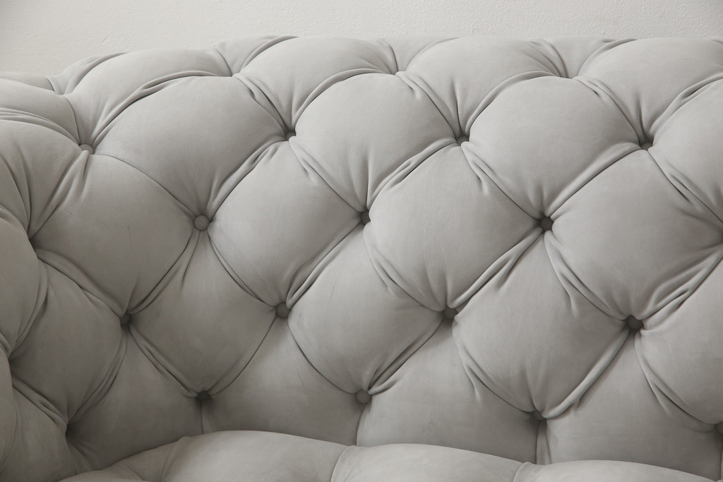 中古　3か月の短期使用　baxter(バクスター)　パオラ・ナヴォーネ(PAOLA NAVONE)デザイン　チェスタームーンソファ(CHESTER MOON SOFA)　洗練されたエレガントなデザインが魅力の2人掛けソファ(二人掛け、2P)(定価約446万円)(R-068552)