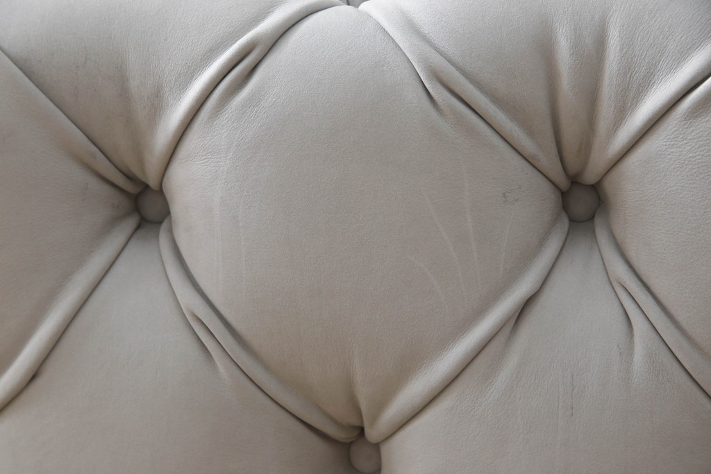 中古　3か月の短期使用　baxter(バクスター)　パオラ・ナヴォーネ(PAOLA NAVONE)デザイン　チェスタームーンソファ(CHESTER MOON SOFA)　洗練されたエレガントなデザインが魅力の2人掛けソファ(二人掛け、2P)(定価約446万円)(R-068552)
