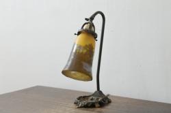 【骨董買取】フランス　エミールガレ　デスクランプ　アンティーク照明(テーブルランプ、卓上照明、ライト)を買取りました。