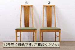 中古　超美品　横浜クラシック家具　ダニエル(Daniel)　ラウンド型の鏡が印象的なドレッサー&スツールセット(鏡台、チェスト、チェア)(定価約74万円)(R-051110)