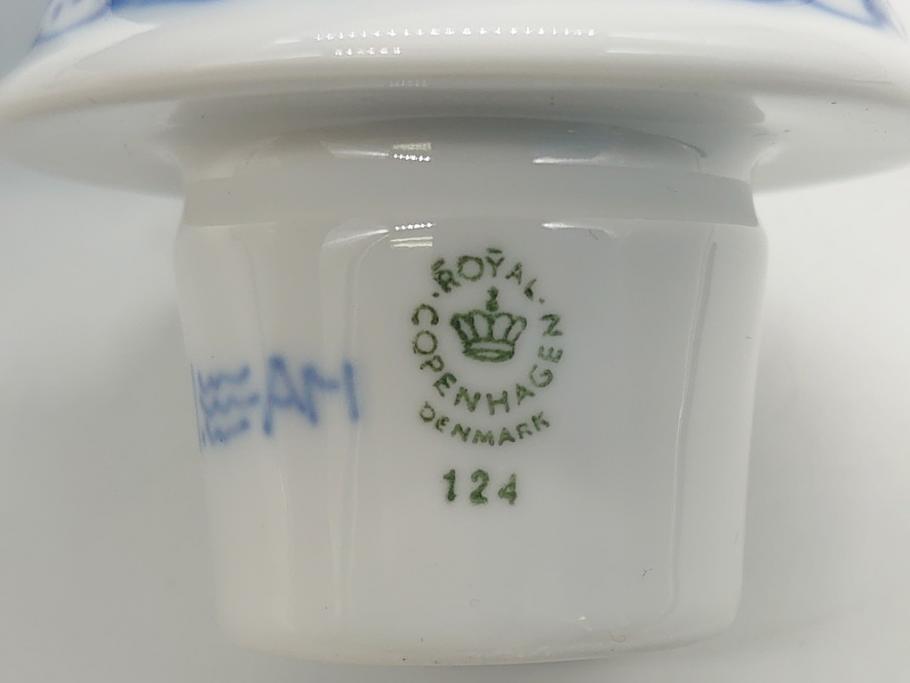 デンマーク　ROYAL　COPENHAGEN(ロイヤルコペンハーゲン)　プリンセス　ブルー　美しいレースの絵付けが優雅さを演出するコーヒーポット(ピッチャー、ティーポット、洋食器)(R-062192)