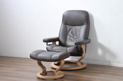 中古　美品　Cassinaixc.(カッシーナイクスシー)　 INWOOD　木とレザーの組み合わせがお洒落なインウッドソファ(1人掛け)(R-050469)