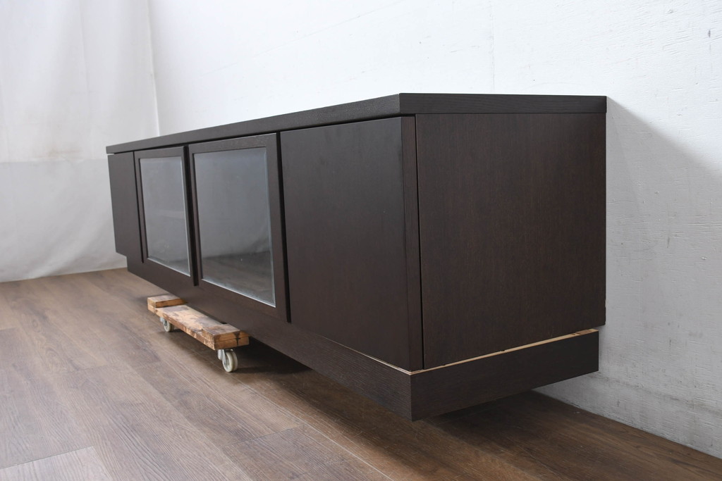 中古　美品　CONDE HOUSE(カンディハウス)　エスポワ　オーク材(ナラ)　リビング周りの小物などをすっきりと片づけられるテレビ台(TVボード、テレビボード、リビングボード、収納棚、戸棚、ローボード)(R-083245)