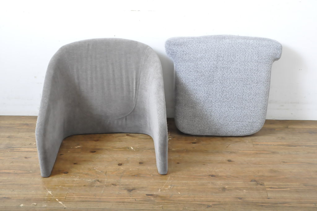 中古　イタリア　ミノッティ(Minotti)　フィルノワール(FIL NOIR)　洗練されたシルエットが美しいアームチェア(定価約70万円)(一人掛けソファ、1人掛け、イス)(R-061394)