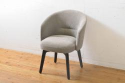 アメリカビンテージ　Hermanmiller(ハーマンミラー社)　Charles & Ray Eames(チャールズ&レイ・イームズ)　ローロッドベース　様々なシーンで使い勝手の良いシンプルなフォルムのシェルアームチェア(ダイニングチェア、椅子、イス、ヴィンテージ)(定価約14万3千円)(R-072797)