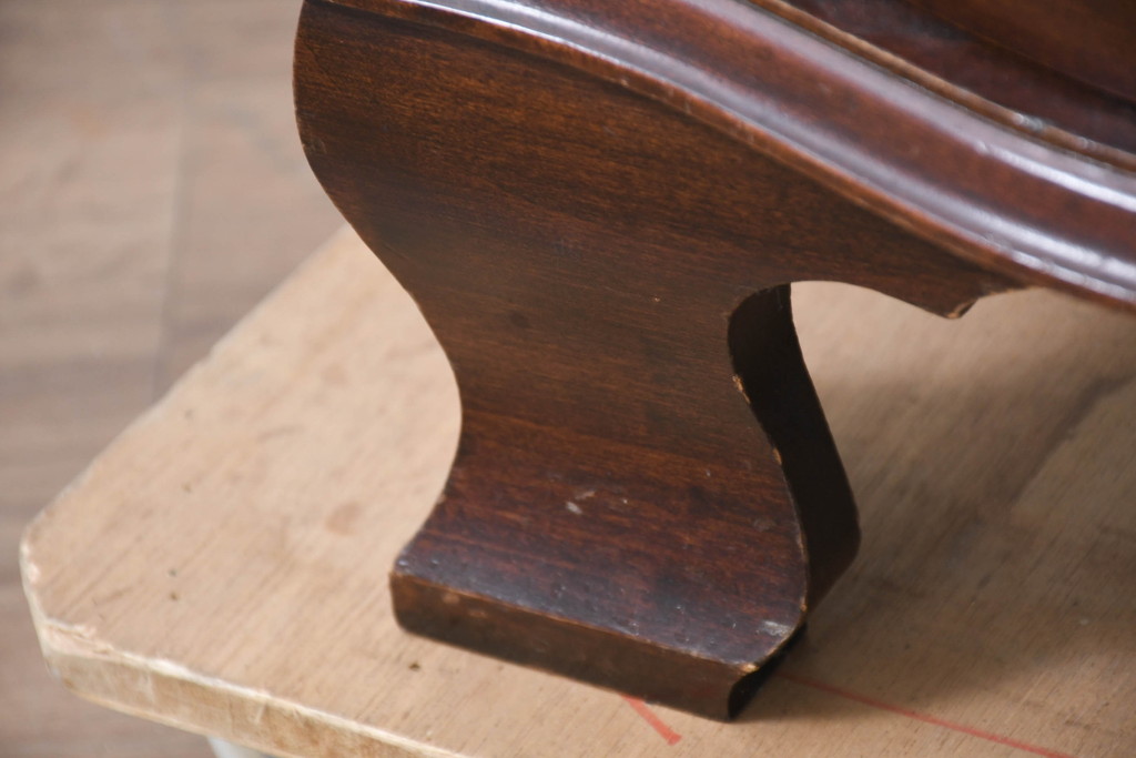アメリカビンテージ　老舗工房　Jasper Cabinet(ジャスパーキャビネット)社　クラッシックデザインの小振りなビューローブックケース(ライディングビューロー、ライティングデスク、机、ワークデスク、本箱、本棚、飾り棚、収納棚、戸棚、引き出し、在宅用、在宅ワーク用、簿記机、ヴィンテージ)(R-083374)