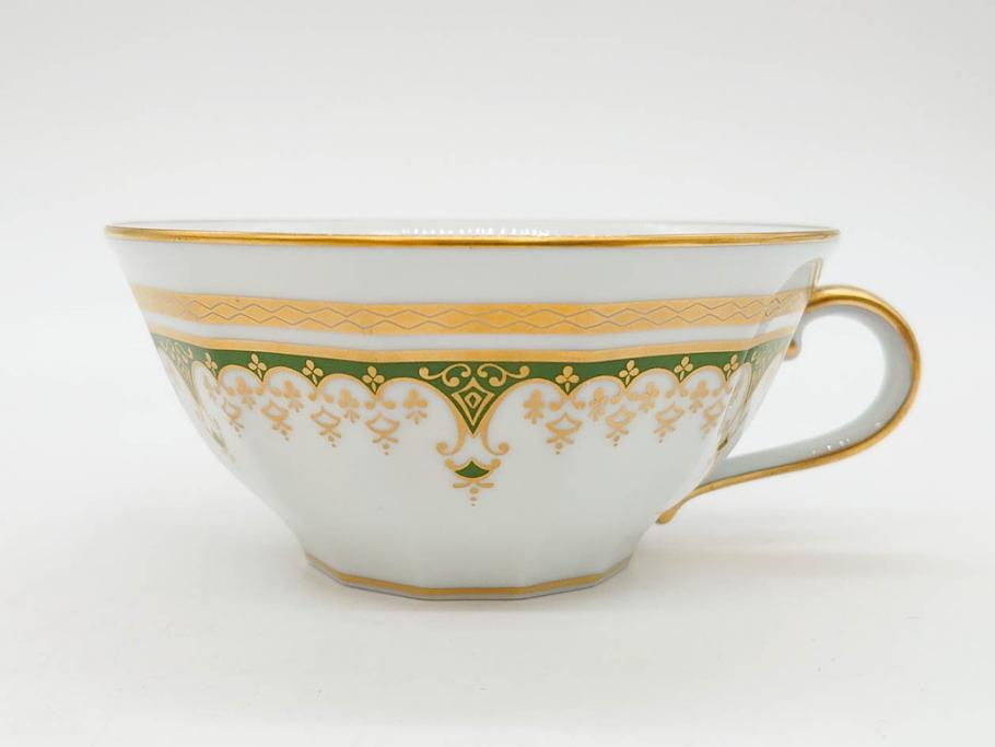 フランス　BERNARDAUD(ベルナルド)　LIMOGES(リモージュ)　気品あるデザインが魅力的なティーカップ&ソーサー8客セット(C&S、洋食器)(R-076821)