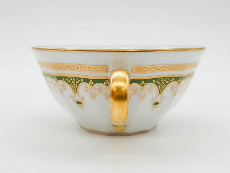 フランス　BERNARDAUD(ベルナルド)　LIMOGES(リモージュ)　気品あるデザインが魅力的なティーカップ&ソーサー8客セット(C&S、洋食器)(R-076821)