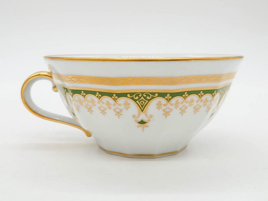 フランス　BERNARDAUD(ベルナルド)　LIMOGES(リモージュ)　気品あるデザインが魅力的なティーカップ&ソーサー8客セット(C&S、洋食器)(R-076821)