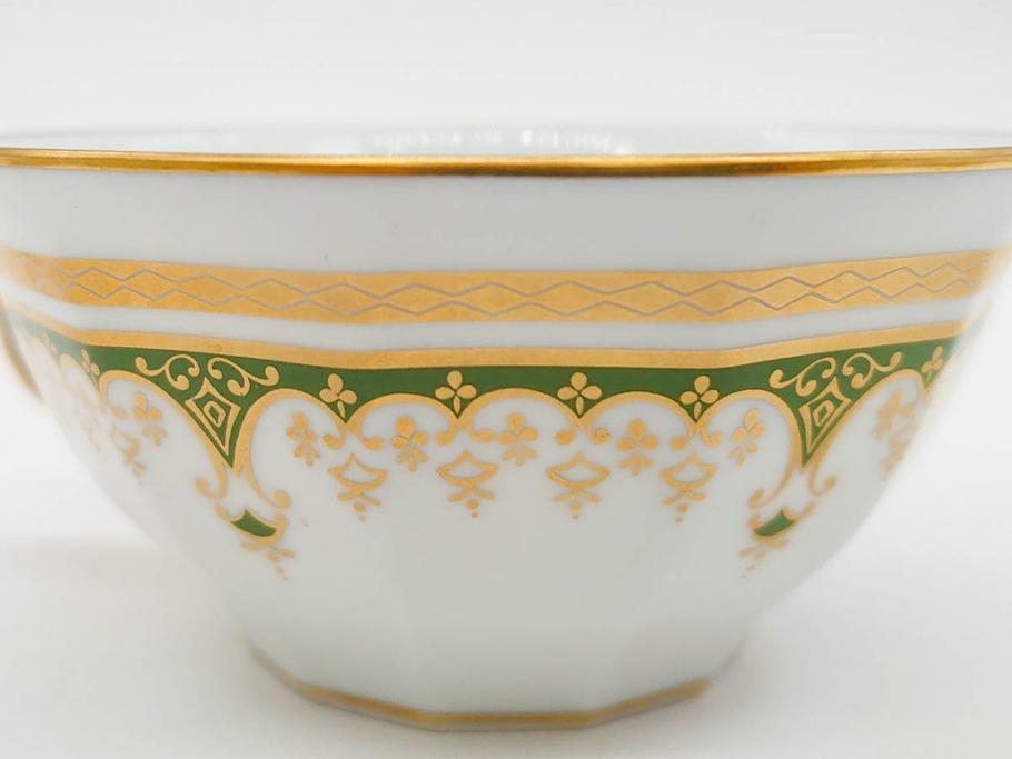フランス　BERNARDAUD(ベルナルド)　LIMOGES(リモージュ)　気品あるデザインが魅力的なティーカップ&ソーサー8客セット(C&S、洋食器)(R-076821)