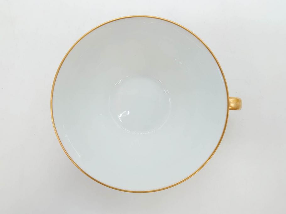 フランス　BERNARDAUD(ベルナルド)　LIMOGES(リモージュ)　気品あるデザインが魅力的なティーカップ&ソーサー8客セット(C&S、洋食器)(R-076821)