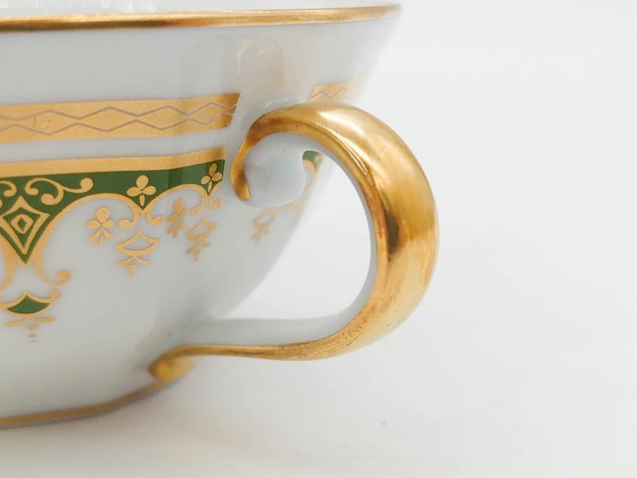 フランス　BERNARDAUD(ベルナルド)　LIMOGES(リモージュ)　気品あるデザインが魅力的なティーカップ&ソーサー8客セット(C&S、洋食器)(R-076821)