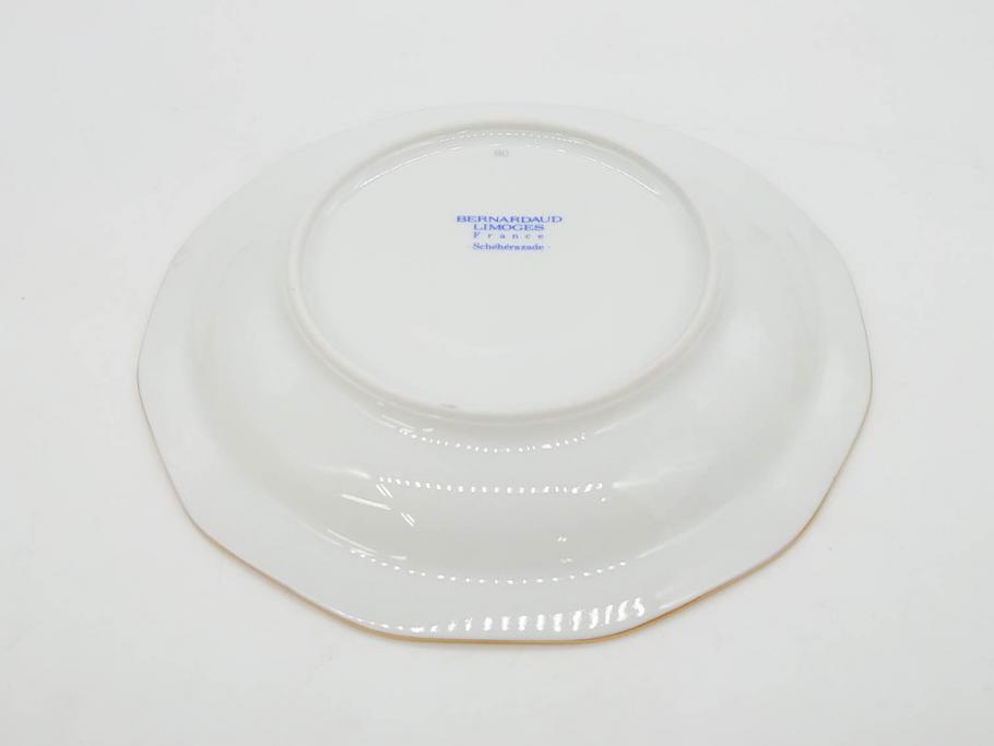 フランス　BERNARDAUD(ベルナルド)　LIMOGES(リモージュ)　気品あるデザインが魅力的なティーカップ&ソーサー8客セット(C&S、洋食器)(R-076821)