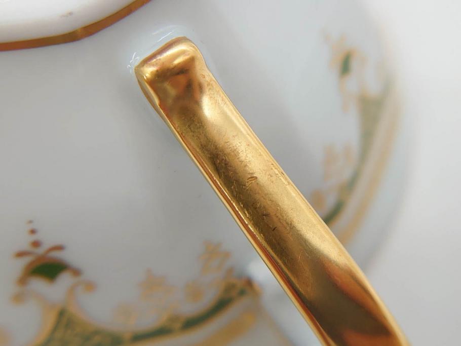 フランス　BERNARDAUD(ベルナルド)　LIMOGES(リモージュ)　気品あるデザインが魅力的なティーカップ&ソーサー8客セット(C&S、洋食器)(R-076821)