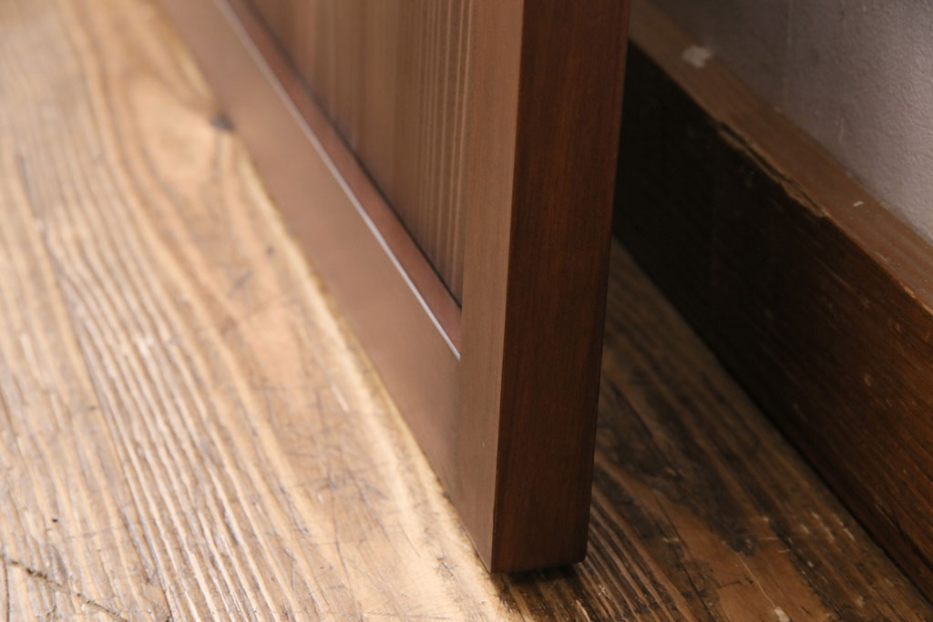 【オーダー注文・受注生産商品】ラフジュ工房オリジナル　大正ロマンの雰囲気漂う菱形模様の組子入り障子戸1枚(引き戸、格子戸、建具)