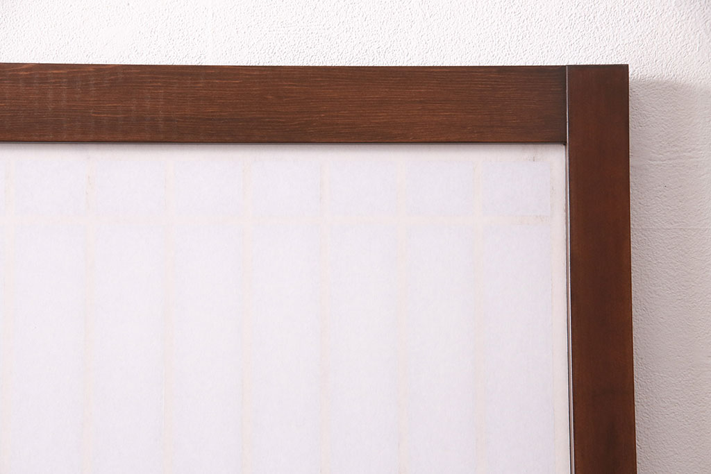 【オーダー注文・受注生産商品】ラフジュ工房オリジナル　大正ロマンの雰囲気漂う菱形模様の組子入り障子戸1枚(引き戸、格子戸、建具)