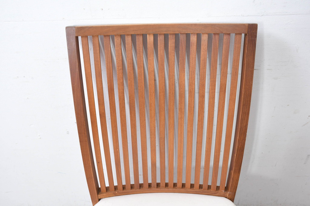 中古　美品　BC工房　ウォールナット材　本革　温かみと高級感を兼ね備えたレザーチェア1脚(ダイニングチェア、椅子、イス)(定価約11万円)(R-083357)