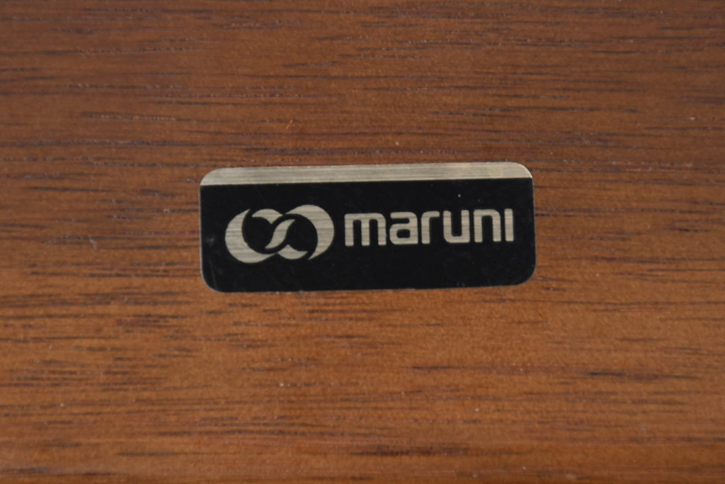 中古　maruni(マルニ木工)　品のある佇まいが魅力的なチェア1脚(ダイニングチェア、椅子、イス、アームレスチェア)(R-083368)