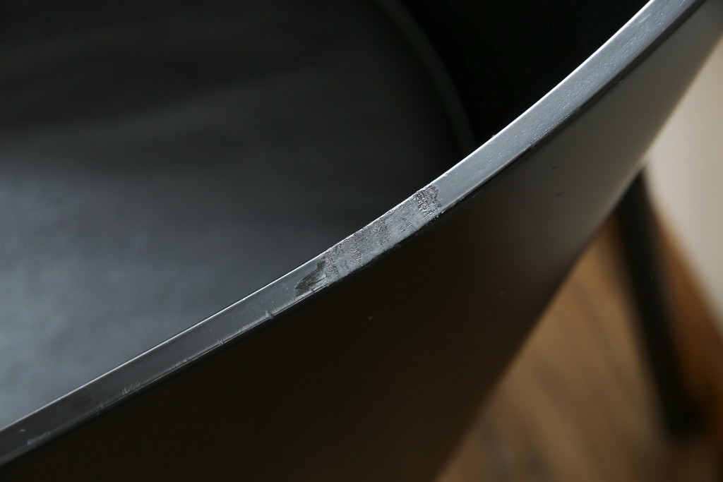 イタリアビンテージ　名作希少品!!　ドリアデ(Driade)　コステス(COSTES)　フィリップ・スタルク(Philippe Starck)デザイン　流線形のフォルムが美しいダイニングチェア2脚セット(椅子、イス、ヴィンテージ、バラ売り可能)(R-082289)
