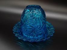 【骨董買取】フランス　Baccarat　オールドバカラ　ロザース(ROSACES)　ミュルティプル　キャンドルスタンド　燭台　常夜灯　ヴェイユーズ(DEPOSE、フルレッドクリスタルガラス、ろうそく立て)を買取りました。