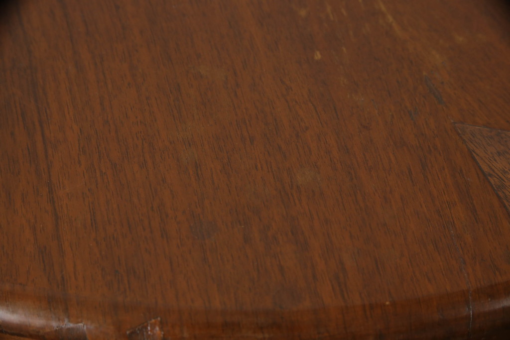 イギリスアンティーク　半円形のフォルムがお洒落!エレガントなマホガニー材製のキャビネット(ガラスケース、飾り棚、店舗什器、ハーフムーン)(R-061308)
