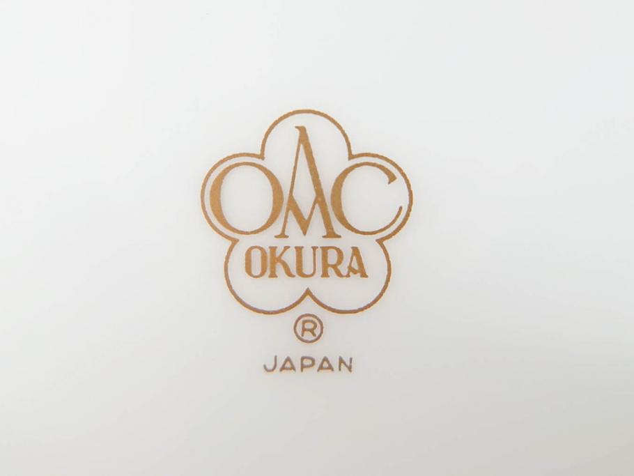 大倉陶園(OKURA、OAC)　フクロウ　ゴールドのデザインが優美な印象を与えるマグカップ(洋食器、箱付き、梟、リス)(R-070218)